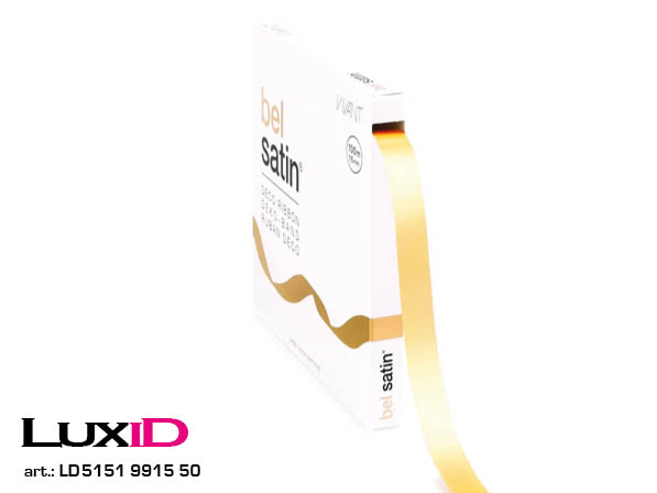 Bel satin 50 lichtgeel 15mm x 100m